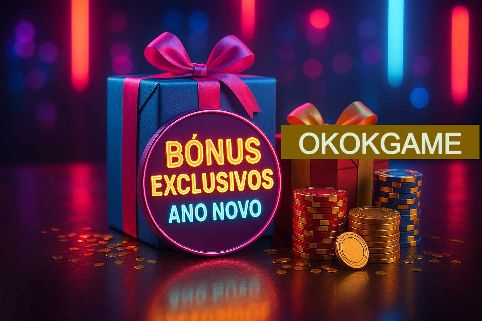 Promoções de Ano Novo no OKOKGAME